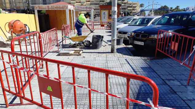 Obras en la Avda. del Ejercito